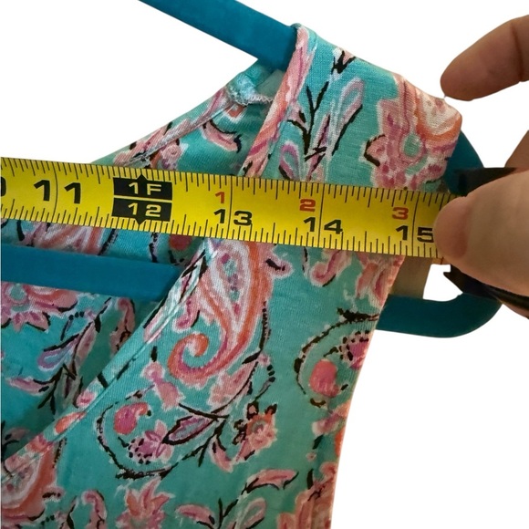 Ellen Tracy Sleeveless Paisley Dress | Size Large | Keyhole Back - Picture 10 of 11